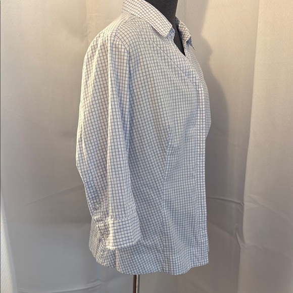 Riders by Lee Easy Care Women’s Blue and white Checkered Shirt. XL. - Picture 4 of 12
